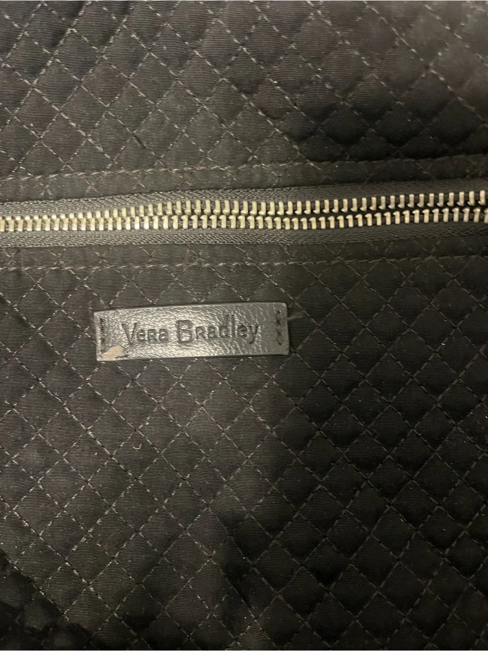 Vera Bradley Quilted Black Backpack